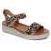 sandales compensées marron leopard mode femme printemps été 2025 vue 1