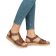 sandales compensées marron mode femme printemps été 2025 vue 8