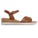 sandales compensées marron mode femme printemps été 2025 vue 2