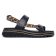 sandales compensées noir leopard mode femme printemps été 2025 vue 2