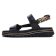 sandales compensées noir leopard mode femme printemps été 2025 vue 3