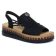 sandales compensées noir mode femme printemps été 2025 vue 1