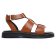 sandales marron camel mode femme printemps été 2025 vue 2