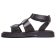 sandales noir mode femme printemps été 2025 vue 3