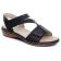 sandales noir mode femme printemps été 2025 vue 1
