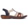 Sandales Plates bleu beige mode femme printemps été 2025 vue 2
