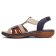 Sandales Plates bleu beige mode femme printemps été 2025 vue 3