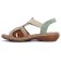 Sandales Plates vert multi mode femme printemps été 2025 vue 3