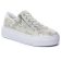 Tennis plateforme beige irisé or mode femme printemps été 2025 vue 1