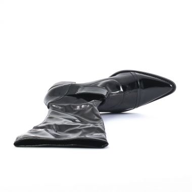 bottes stretch noir mode femme automne hiver - Photo Produit 4