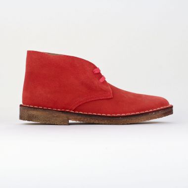 bottines à lacets rouge mode femme automne hiver - Photo Produit 2