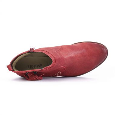 bottines compensées rouge mode femme automne hiver - Photo Produit 4
