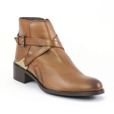 botte femme cognac