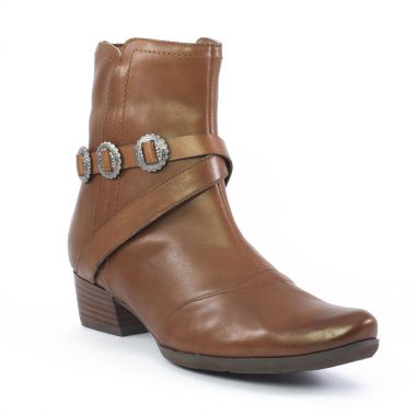 Bottines Talon Fugitive Canel Brandy, vue principale de la chaussure femme
