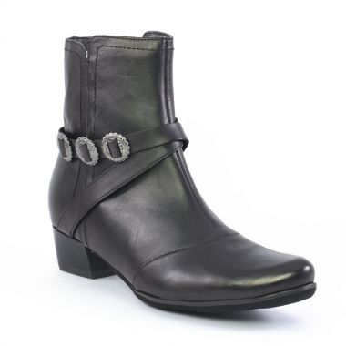 Bottines Et Boots Fugitive Canel Noir, vue principale de la chaussure femme