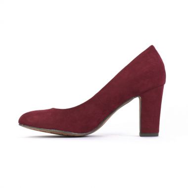 escarpins bordeaux mode femme automne hiver - Photo Produit 3