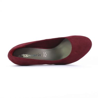 escarpins bordeaux mode femme automne hiver - Photo Produit 4