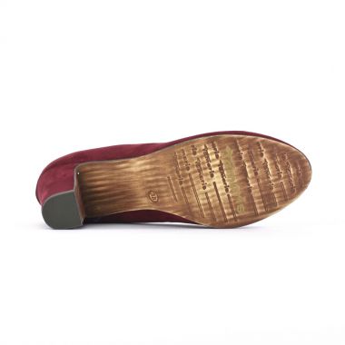 escarpins bordeaux mode femme automne hiver - Photo Produit 5