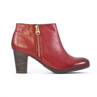 low boots rouge mode femme automne hiver - Photo Produit 2