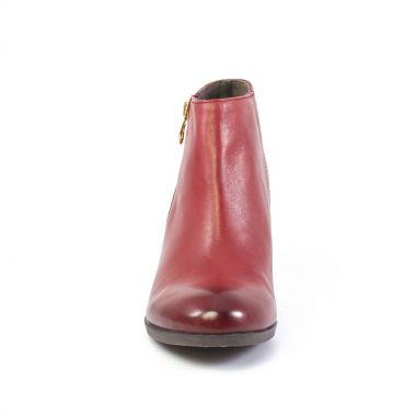 low boots rouge mode femme automne hiver - Photo Produit 6