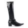 bottes stretch noir mode femme automne hiver vue 2