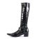 bottes stretch noir mode femme automne hiver vue 3