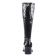 bottes stretch noir mode femme automne hiver vue 7