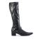 bottes stretch noir mode femme automne hiver vue 2