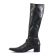 bottes stretch noir mode femme automne hiver vue 3