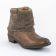 bottillons marron doré mode femme automne hiver vue 1