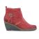 bottines compensées rouge mode femme automne hiver vue 2