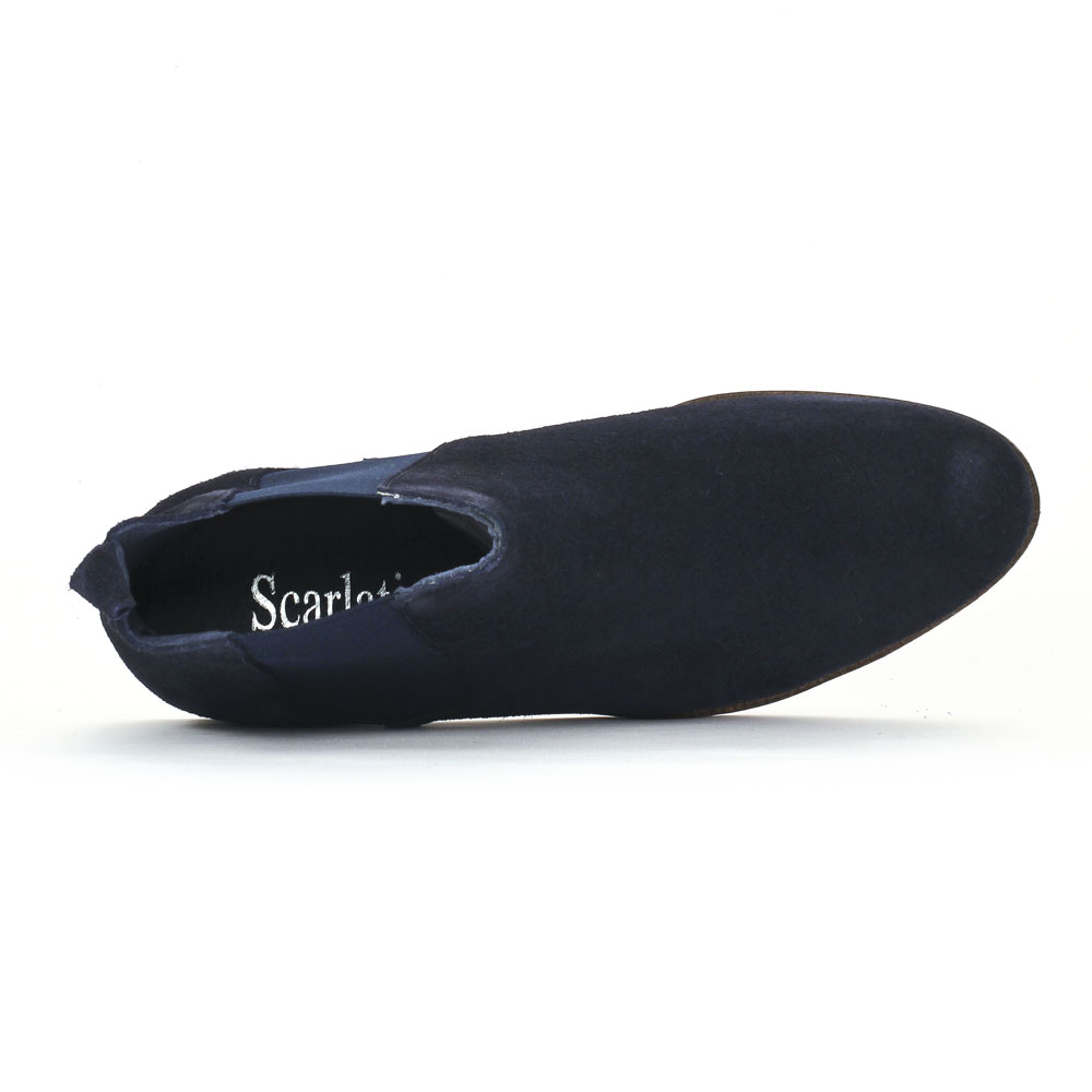 boots bleu marine femme pas cher