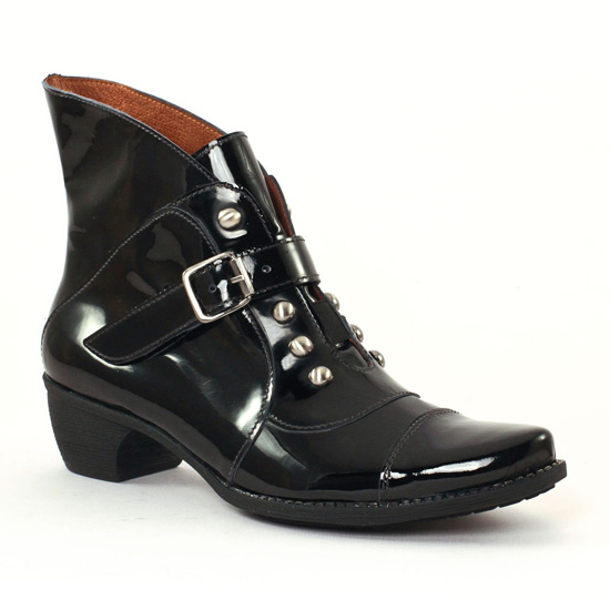 Bottines Et Boots Scarlatine 3099 Vernis noir, vue principale de la chaussure femme
