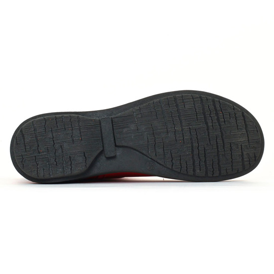 boots rouge mode femme automne hiver - Photo Produit 5