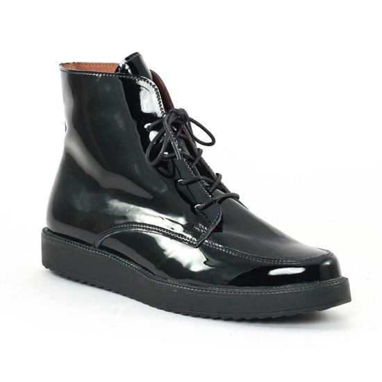 Bottines Et Boots Scarlatine 3557 Vernis noir, vue principale de la chaussure femme