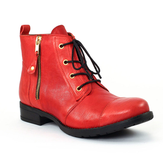Bottines Et Boots Scarlatine 3529 Rouge, vue principale de la chaussure femme