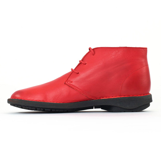 chaussures confort rouge mode femme automne hiver - Photo Produit 3