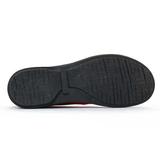 chaussures confort rouge mode femme automne hiver - Photo Produit 5