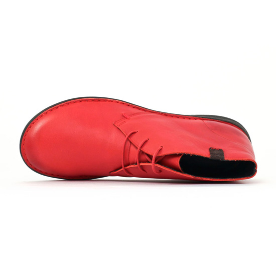 chaussures confort rouge mode femme automne hiver - Photo Produit 4