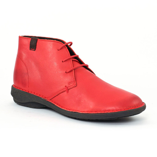 Chaussures Confort Scarlatine co77317 Rouge gris, vue principale de la chaussure femme