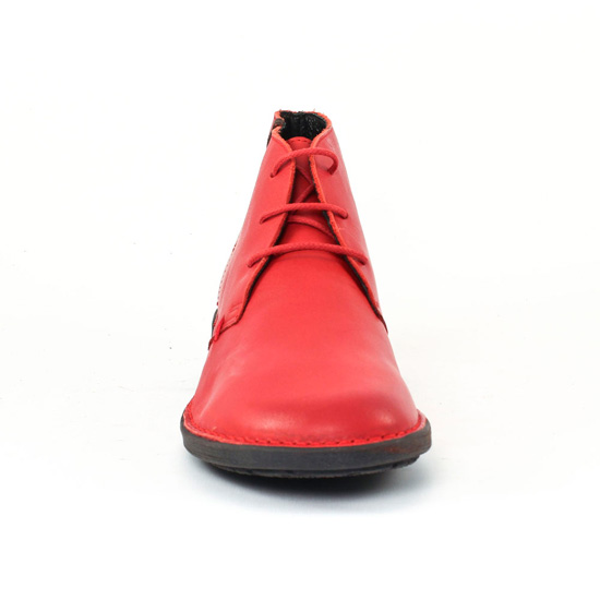 chaussures confort rouge mode femme automne hiver - Photo Produit 6
