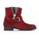 boots rouge mode femme automne hiver vue 2