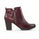 boots talon rouge bordeaux mode femme automne hiver vue 2