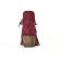 bottines à lacets rouge bordeaux mode femme automne hiver vue 7