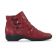 low boots confort rouge bordeaux mode femme automne hiver vue 2
