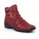 low boots confort rouge bordeaux mode femme automne hiver vue 1