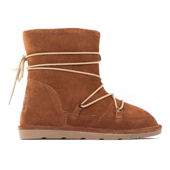 boots fourrées marron mode femme automne hiver - Photo Produit 2