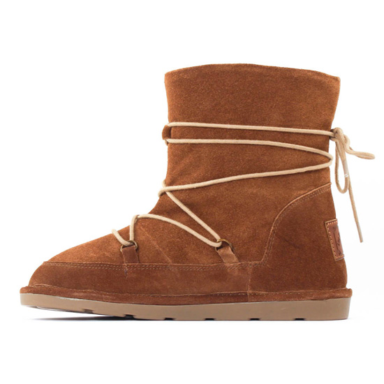 boots fourrées marron mode femme automne hiver - Photo Produit 3