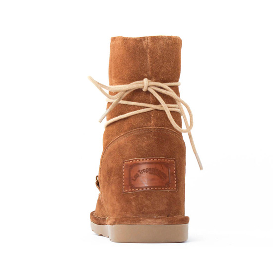 boots fourrées marron mode femme automne hiver - Photo Produit 7