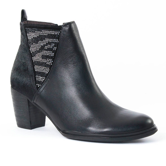Bottines Et Boots Mamzelle Zava Noir, vue principale de la chaussure femme
